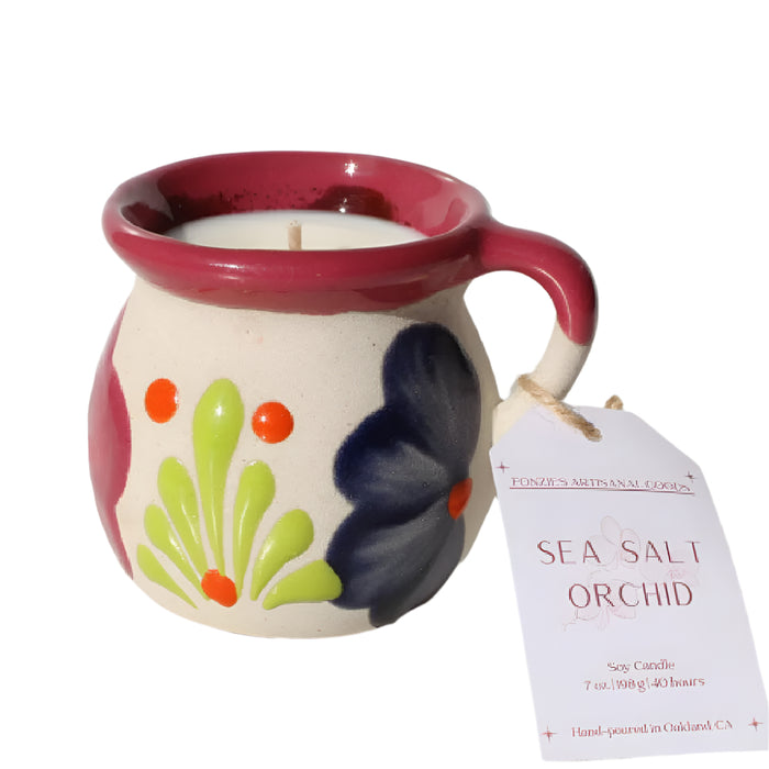 Sea Salt Orchid Jarrito Candle - 7oz HOME & GIFTS - Home Decor - Candles + Diffusers Fonzie's Artisanal Goods