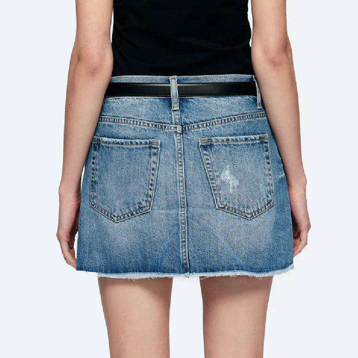 Bayeas Anna Distressed Denim Mini Skirt WOMEN - Clothing - Skirts Bayeas