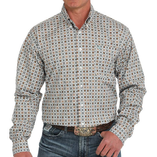 Cinch Men's Geo Print Button Down Shirt MEN - Clothing - Shirts - Long Sleeve Cinch