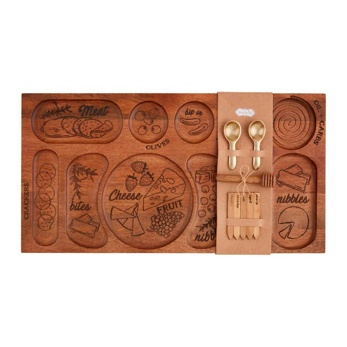 Mud Pie Charcuterie Accessory Board Set HOME & GIFTS - Tabletop + Kitchen - Serveware & Utensils Mud Pie