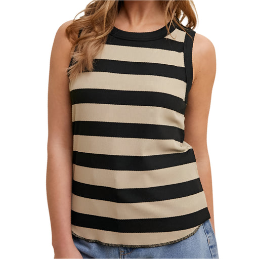 Striped Ribbed Tank Top WOMEN - Clothing - Tops - Sleeveless WISHLIST