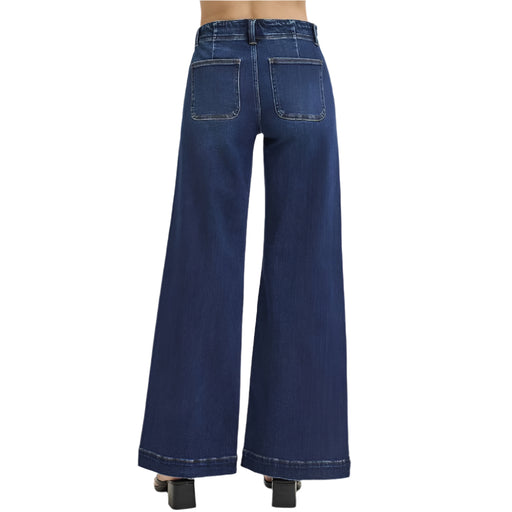 Risen High Rise Wide Leg Front Slit Jeans WOMEN - Clothing - Jeans Risen Jeans