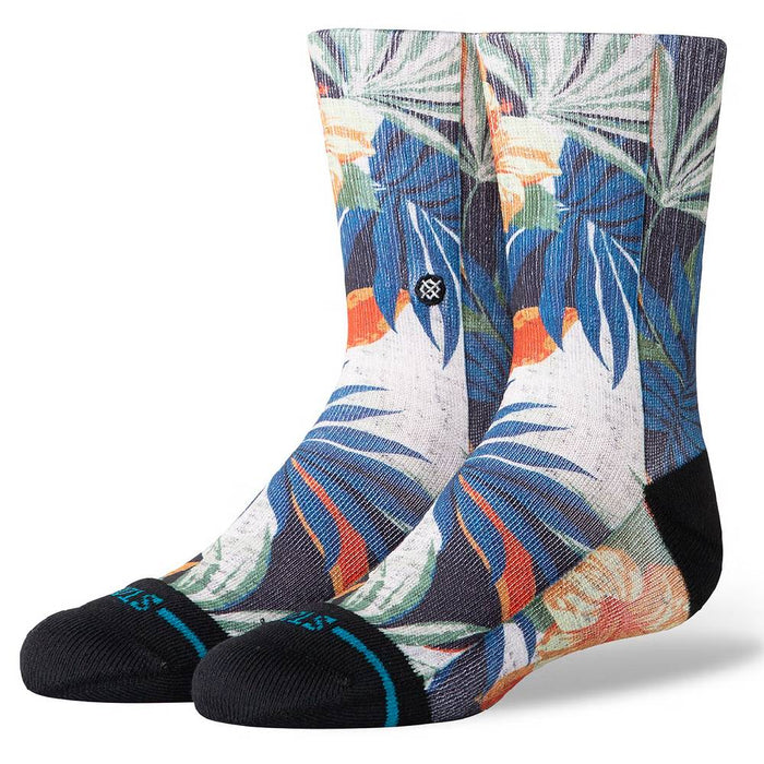 Stance Kid's Tiki Tides Crew Socks - Black KIDS - Accessories - Socks & Underwear Stance