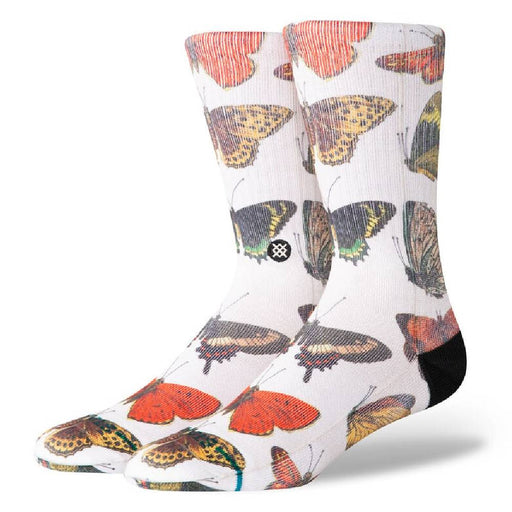Stance Women's Flutterby Crew Socks - Canvas WOMEN - Clothing - Intimates & Hosiery Stance