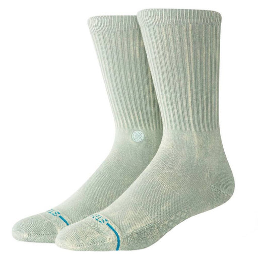 Stance Men's Icon Dyed Crew Socks - Sea Green MEN - Clothing - Underwear, Socks & Loungewear - Socks Stance