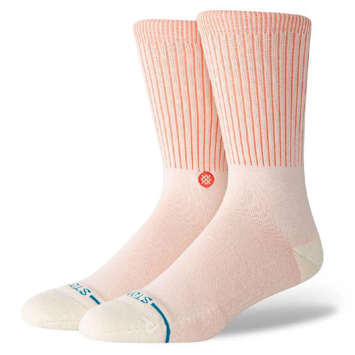 Stance Men's Icon Dyed Crew Socks - Light Coral MEN - Clothing - Underwear, Socks & Loungewear - Socks Stance
