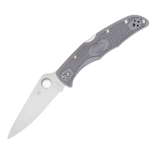 Spyderco Endura 4 Lightweight Gray Flat Ground Plainedge Knives Spyderco