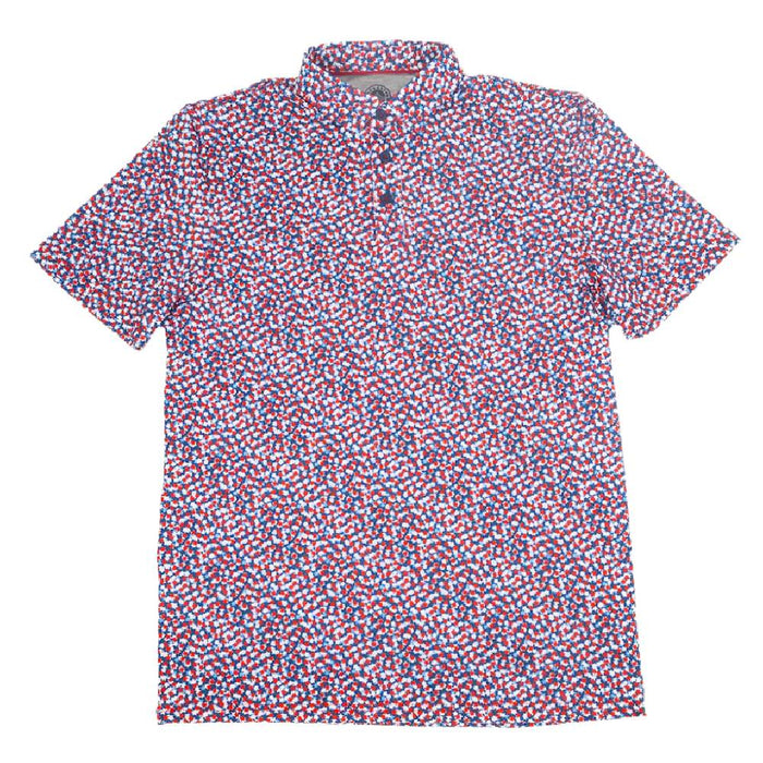 * Flag & Anthem Men's Winfield Multi Star Performance Polo - FINAL SALE MEN - Clothing - Shirts - Short Sleeve Flag And Anthem