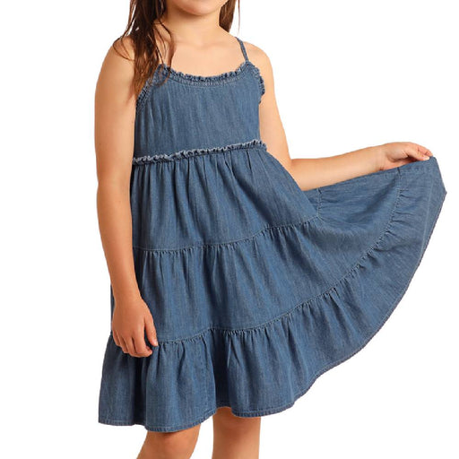 Rock & Roll Denim Girl's Sleeveless Denim Dress - FINAL SALE KIDS - Girls - Clothing - Dresses Panhandle