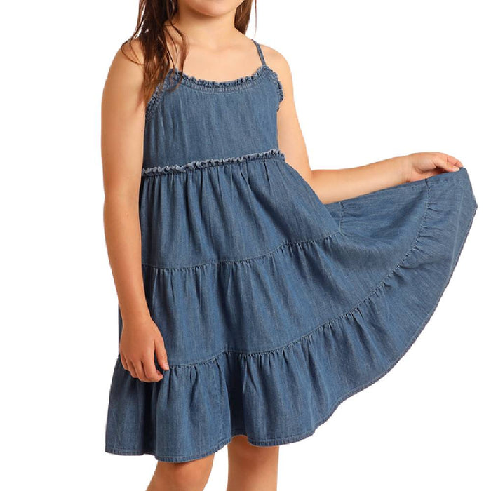 Rock & Roll Denim Girl's Sleeveless Denim Dress KIDS - Girls - Clothing - Dresses Panhandle