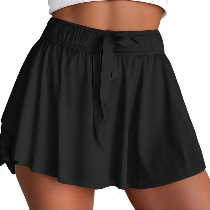 High Waist Drawstring Tennis Shorts WOMEN - Clothing - Shorts Little Daisy Closet