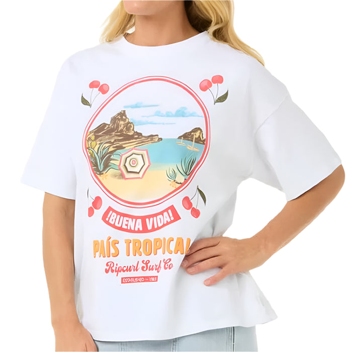 Rip Curl Cover Heritage Tee WOMEN - Clothing - Tops - Short Sleeved Rip Curl
