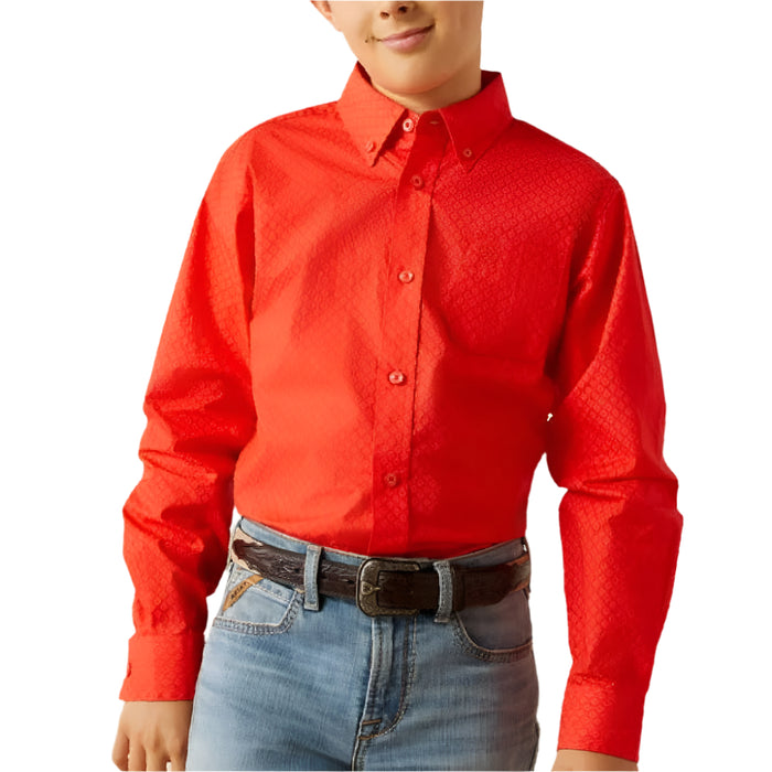 Ariat Boy's Waylen Classic Fit Button Down Shirt KIDS - Boys - Clothing - Shirts - Long Sleeve Shirts Ariat Clothing