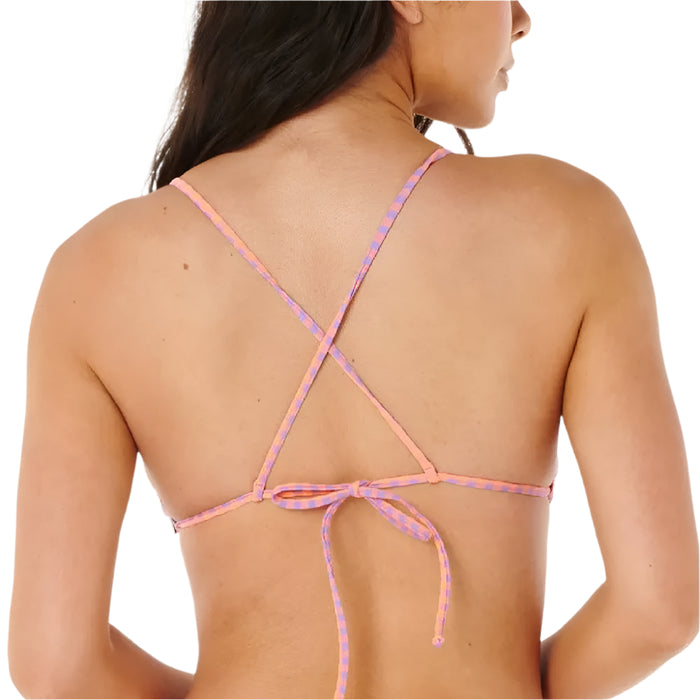 Rip Curl Women's Isle Plaid Sliding Triangle Bikini Top - FINAL SALE WOMEN - Clothing - Surf & Swimwear - Swimsuits Rip Curl