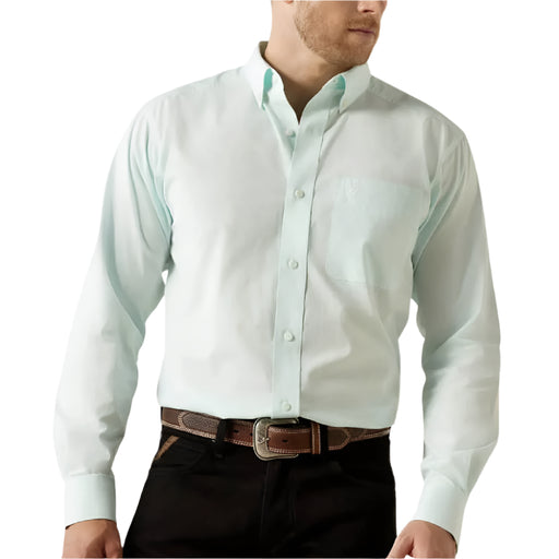 Ariat Men's Solid Slub Classic Fit Button Down Shirt MEN - Clothing - Shirts - Short Sleeve Ariat Clothing