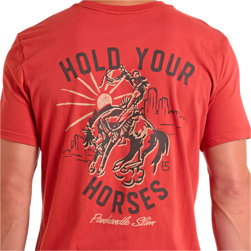 Panhandle Slim Men's Hold Your Horses Graphic Tee MEN - Clothing - T-Shirts & Tanks Panhandle
