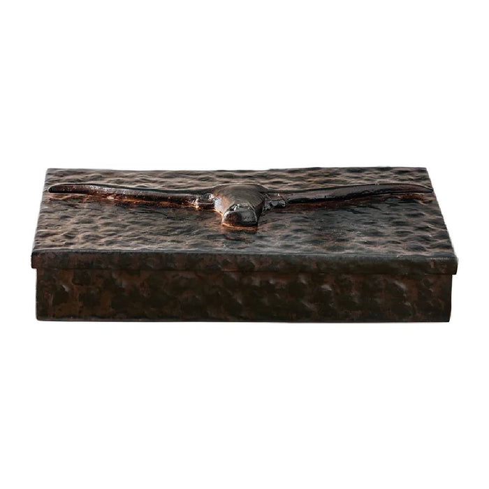 Jan Barboglio Cuerno Large Box w/Leather Insert HOME & GIFTS - Home Decor - Decorative Accents Jan Barboglio By Blanca Santa