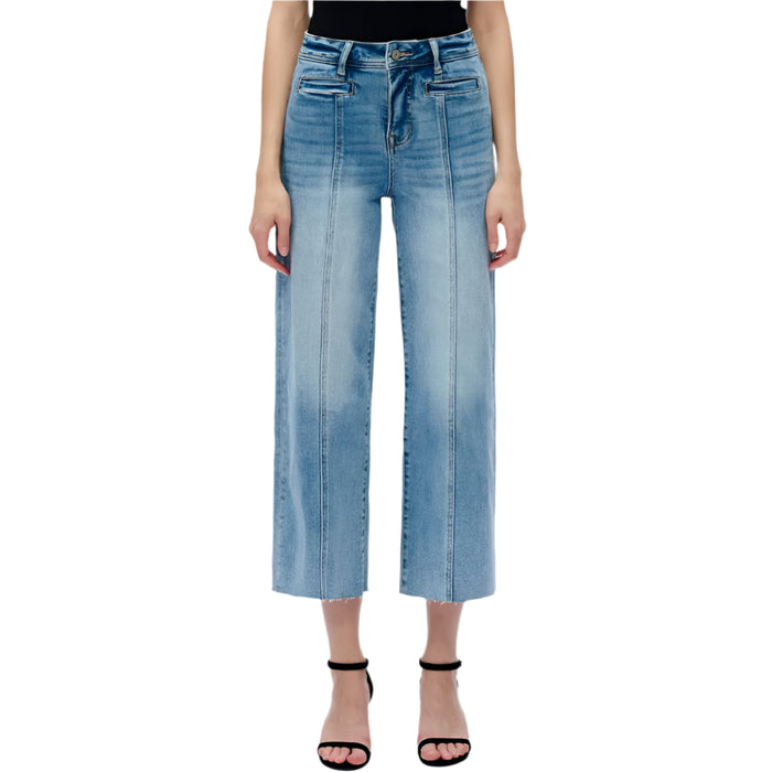 * Bayeas High Rise Wide Leg Ankle Jean - FINAL SALE WOMEN - Clothing - Jeans Bayeas