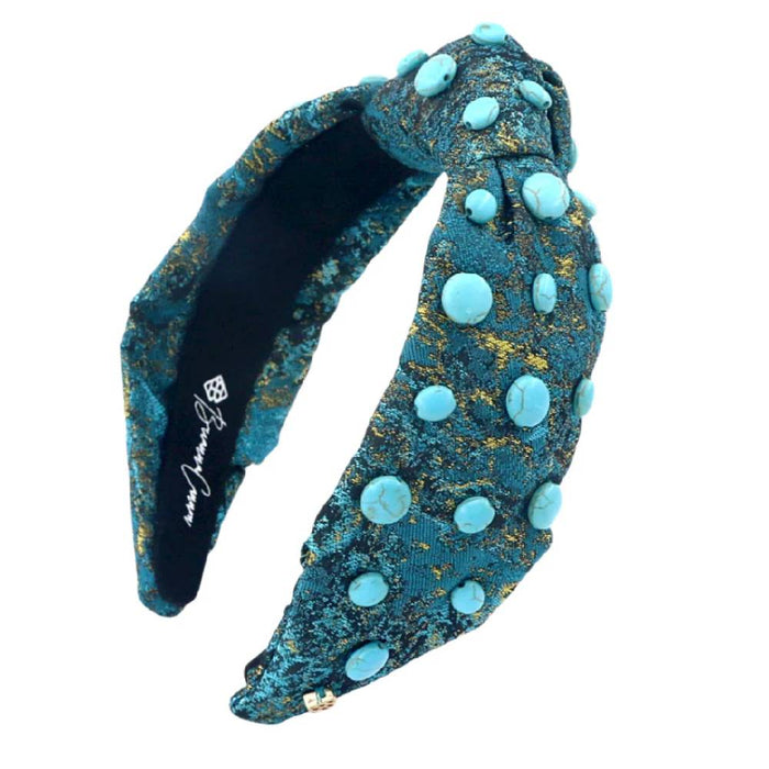 Turquoise Gold Headband w/Turquoise Stones WOMEN - Accessories - Hair Accessories Brianna Cannon