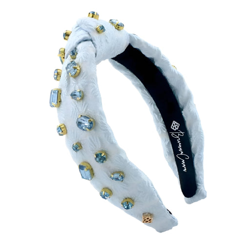 Girl's Light Blue Textured Headband w/Crystals KIDS - Accessories Brianna Cannon