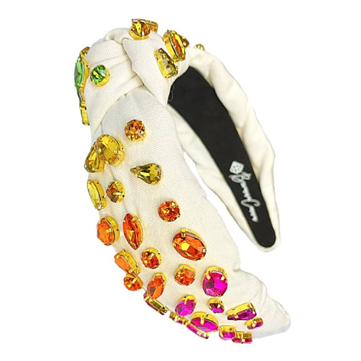 Girl's Ivory Headband w/Rainbow Gradient Crystals KIDS - Accessories Brianna Cannon