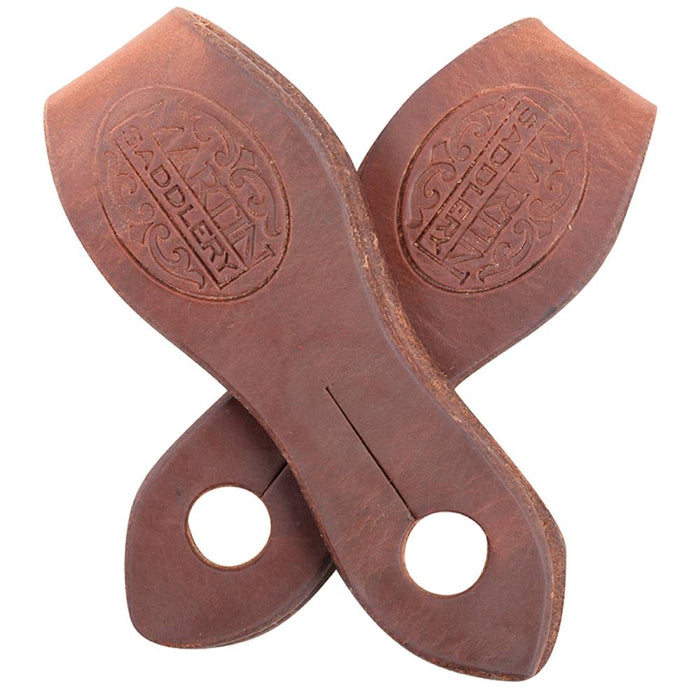 Martin Saddlery Harness Leather Slobber Straps Tack - Reins Martin Saddlery Natural Harness