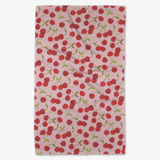 Cheery Cherries Tea Towel HOME & GIFTS - Tabletop + Kitchen - Kitchen Decor Geometry