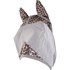 Cashel Crusader Patterned Fly Mask Equine - Fly & Insect Control Cashel Leopard With Ears Weanling/Small Pony