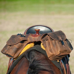 Cashel Medium Leather Horn Bag Tack - Saddle Accessories Cashel