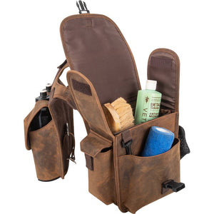 Cashel Medium Leather Horn Bag Tack - Saddle Accessories Cashel