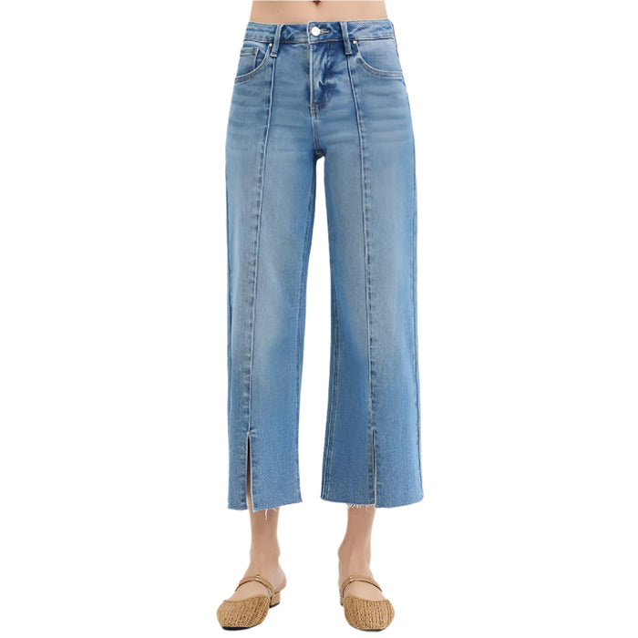 * Risen Mid Rise Crop Wide Leg Jean - FINAL SALE WOMEN - Clothing - Jeans Risen Jeans