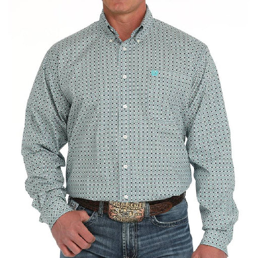 Cinch Men's Geo Print Button Down Western Shirt MEN - Clothing - Shirts - Long Sleeve Cinch