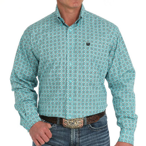 Cinch Men's Geo Print Button Down Western Shirt MEN - Clothing - Shirts - Long Sleeve Cinch
