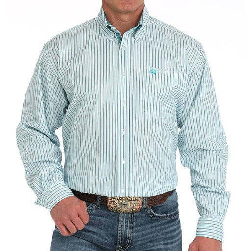Cinch Men's Stripe Button Down Western Shirt MEN - Clothing - Shirts - Long Sleeve Cinch