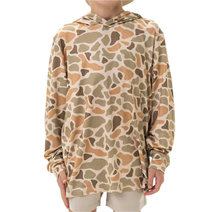 Burlebo Boy's Performance Hoodie - Venado Camo KIDS - Boys - Clothing - Shirts - Long Sleeve Shirts Burlebo