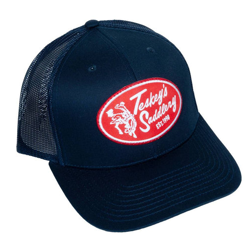 Teskey's Saddlery Retro Oval Patch Cap - Solid Navy TESKEY'S GEAR - Baseball Caps Teskey's
