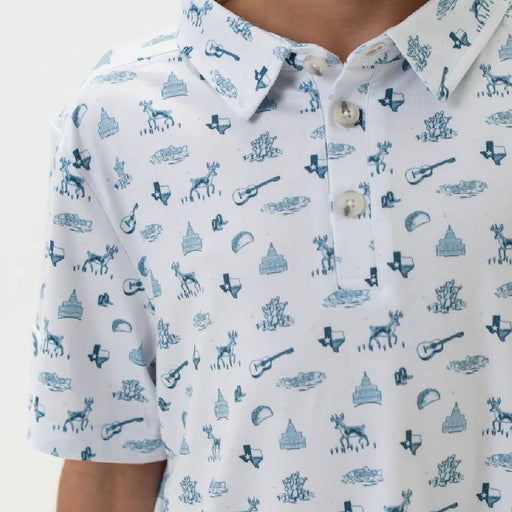 Burlebo Boy's Lone Star State Performance Polo KIDS - Boys - Clothing - Shirts - Short Sleeve Shirts Burlebo