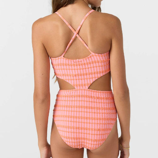 O'Neill Girl's Paradise Plaid Knot Front One Piece Swimsuit KIDS - Girls - Clothing - Surf & Swimwear O'Neill