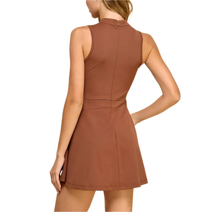 Chocolate Brown Athletic Dress - FINAL SALE WOMEN - Clothing - Dresses TCEC