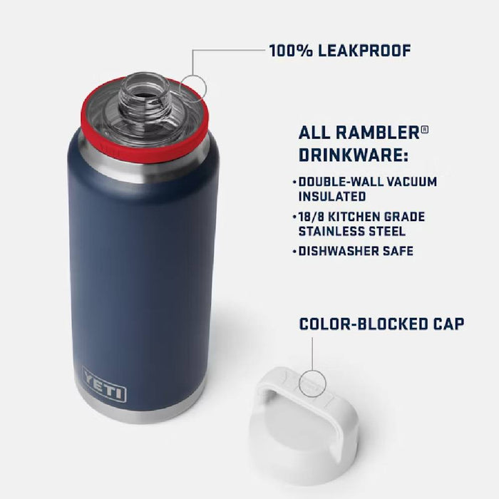 Yeti Rambler 36oz Bottle Chug - Navy/Red/White HOME & GIFTS - Yeti Yeti