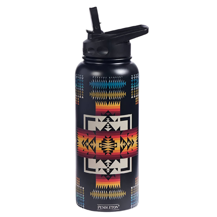 Pendleton 34oz Insulated Bottle - Chief Joseph Black HOME & GIFTS - Tabletop + Kitchen - Drinkware + Glassware Pendleton