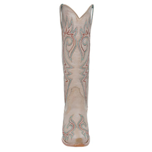 Corral Snip Toe Embroidery Tall Western Boot Bone WOMEN - Footwear - Boots - Western Boots Corral Boots