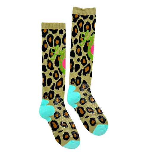 Lucky Chuck Lucky Leopard Performance Socks WOMEN - Clothing - Intimates & Hosiery Lucky Chuck