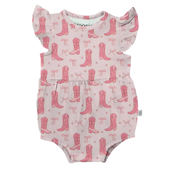Cowgirl Boots & Bows Flutter Bubble KIDS - Baby - Baby Girl Clothing Goosies