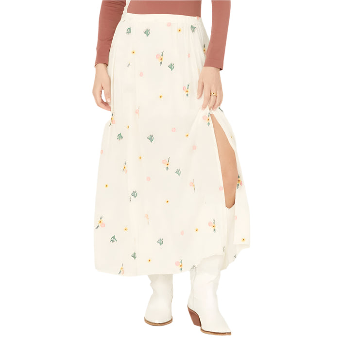 Rock & Roll Denim Women's Embroidered Midi Skirt WOMEN - Clothing - Skirts Panhandle