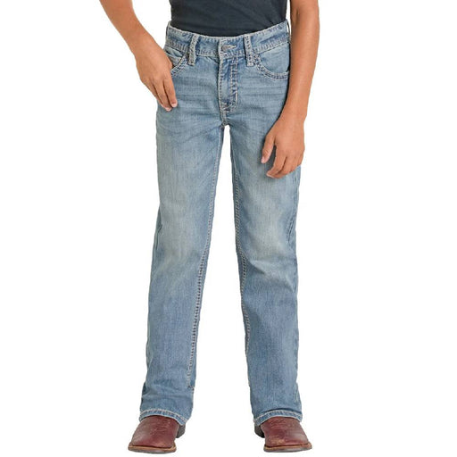 Rock & Roll Denim Boy's Dot Embroidered Bootcut Jean KIDS - Boys - Clothing - Jeans Panhandle