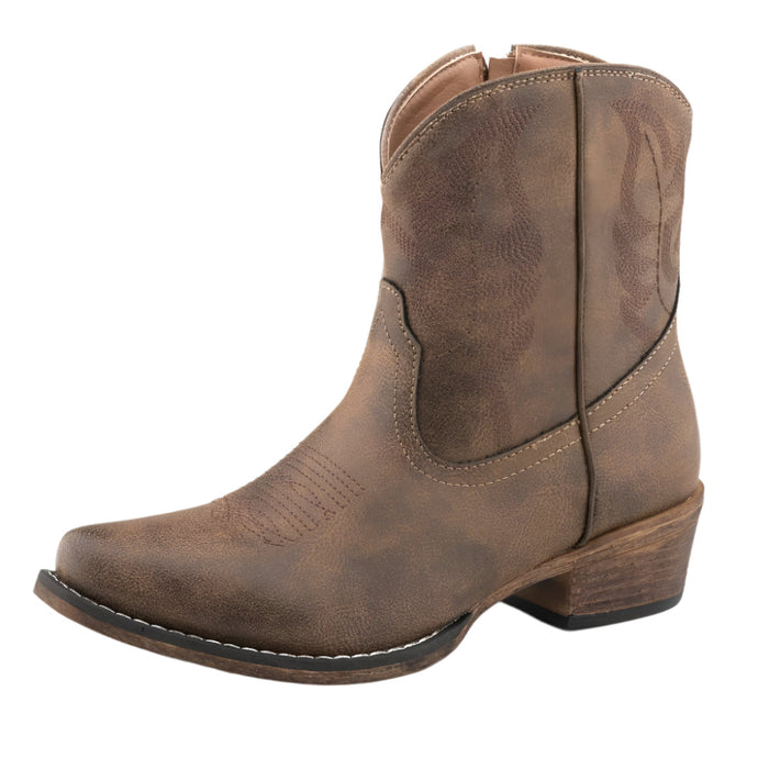 Roper Women's Brown Vintage Snip Toe Bootie WOMEN - Footwear - Boots - Booties Roper Apparel & Footwear