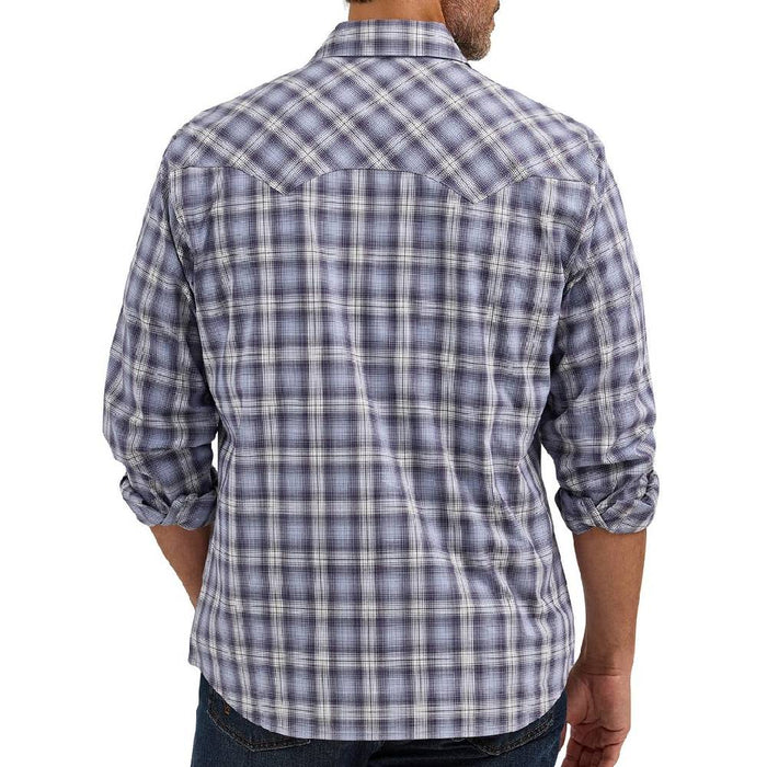 Wrangler Men's Plaid Pearl Snap Retro Western Shirt MEN - Clothing - Shirts - Long Sleeve Wrangler