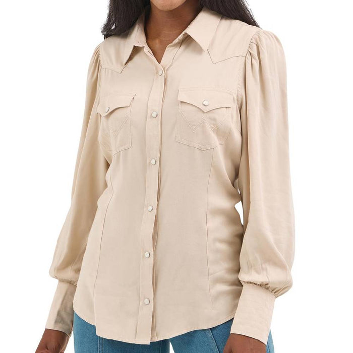 Wrangler Women's Pearl Snap Retro Americana Shirt WOMEN - Clothing - Tops - Long Sleeved Wrangler
