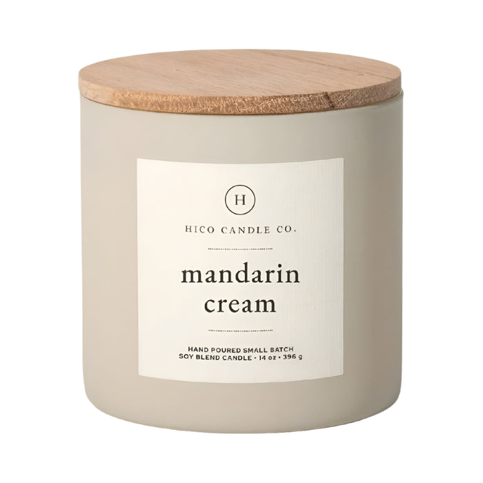 Hico Candle Co Mandarin Cream Candle HOME & GIFTS - Home Decor - Candles + Diffusers Hico Candle Co.